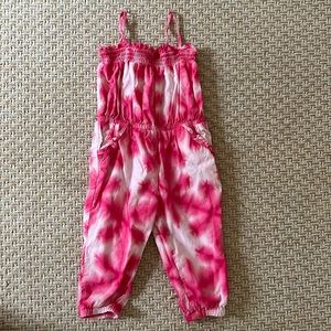 Janie and Jack Pink Tie-Die Romper. Size 18-24months